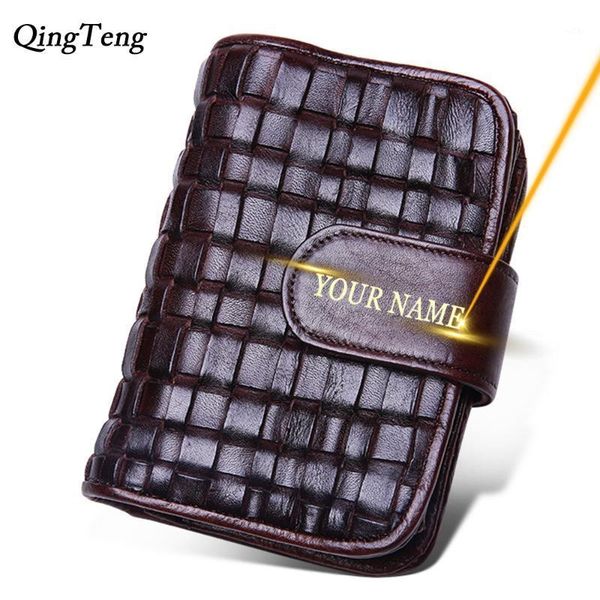 

wallets engraving clutch male wallet braided purse leather handmade coin men genuine with pocket zipper hasp bag1, Red;black