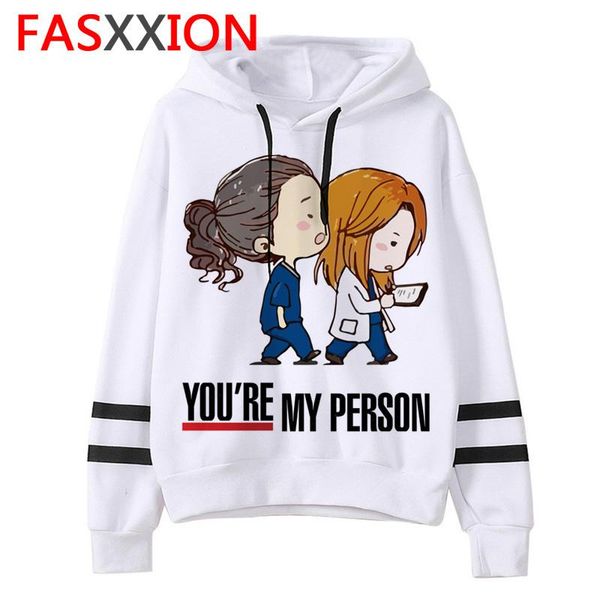 

women's hoodies & sweatshirts greys anatomy hoodie women female you're my person 90s tumblr sweatshirt hooded pullover spring long, Black