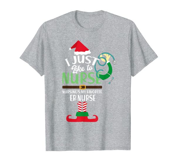 

er nurse nursing's my favorite xmas gift t-shirt, White;black