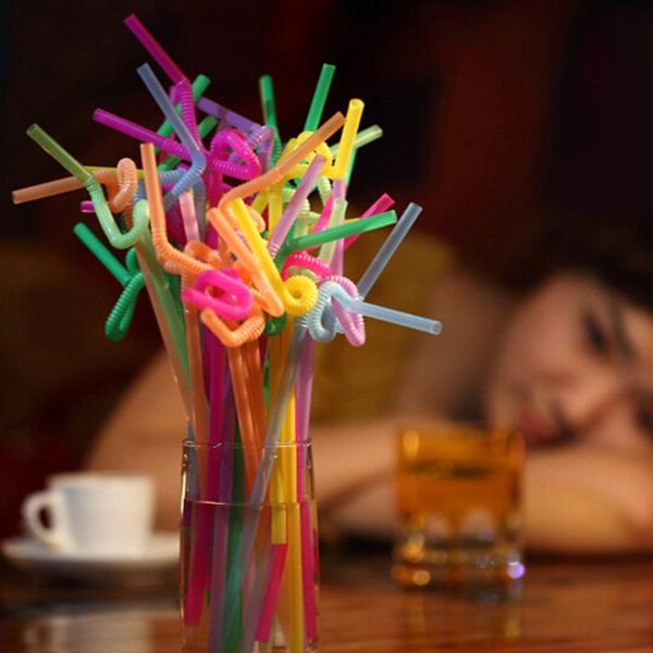 

extra long flexible drinking straws birthday party wedding supply