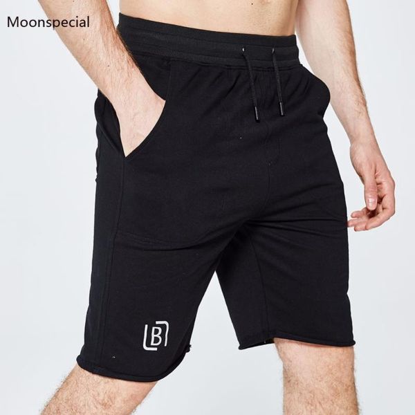 

men casual shorts summer cotton sweatpants gyms male sportswear jogger fitness bodybuilding workout man fashion men's, White;black