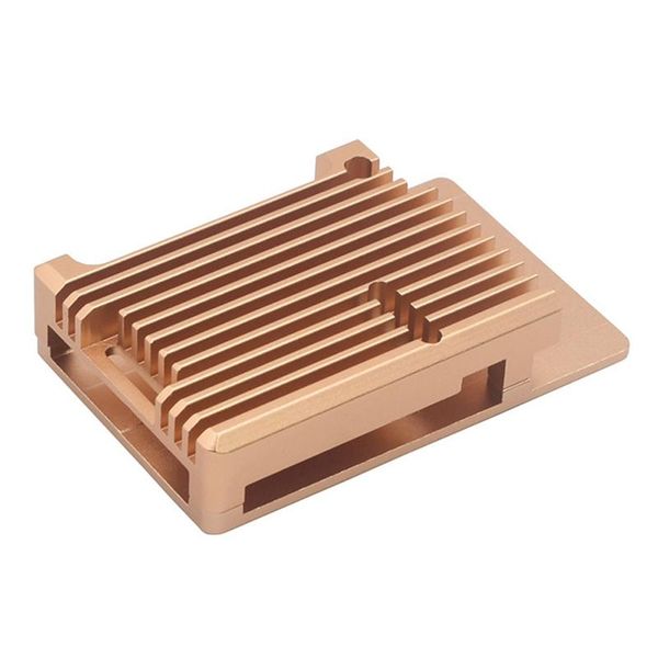 

aluminum case for raspberry pi 4b auto cooling metal with heatsink thermal adhesive 4 model b fans & coolings
