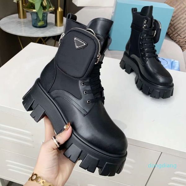 

designer- autumn winter martin boots designer women shoes letter suede high heeled boots metal fashion ladies short boots, Black