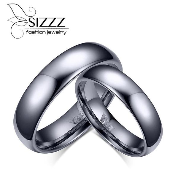 

wedding rings promoti pure tungsten metal ring for women men jewelry quality, Slivery;golden