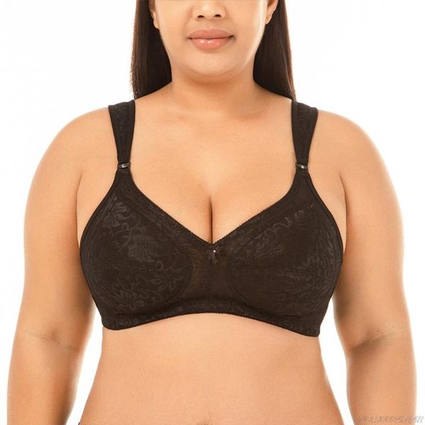 

bras women plus size floral lace bra push up padded underwire mesh bralette full coverage underwear comfort strap jy8 21 dropship, Red;black