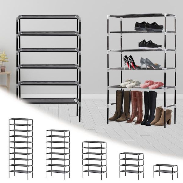 

clothing & wardrobe storage non-woven shoe rack for organizer shoerack cabinet shelf home assembled handle tiers stand removable 2/5/8 layer