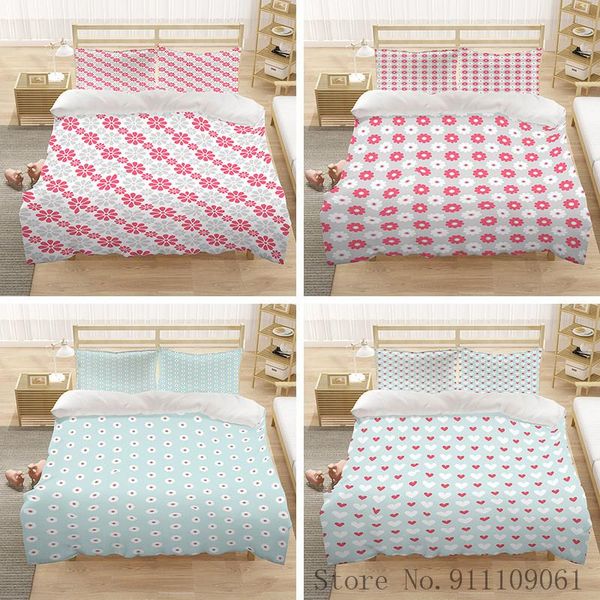 

bedding sets modern pastoral small floral printed set cartoon children pillowcase quilt cover bedclothes bedroom decoration