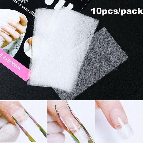 

nail art kits builder gel extension forms clips non-woven french for building manicure silks nails fiberglass o8d5