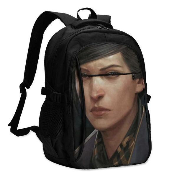 

backpack dishonored backpacks large unusual charger usb workout girl bags