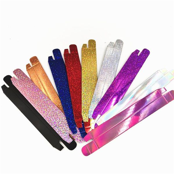 

50/100pcs/lot 1.6*1.6*14.5cm silver/gold eyeliner packaging paper box lipstick pen package packing gift