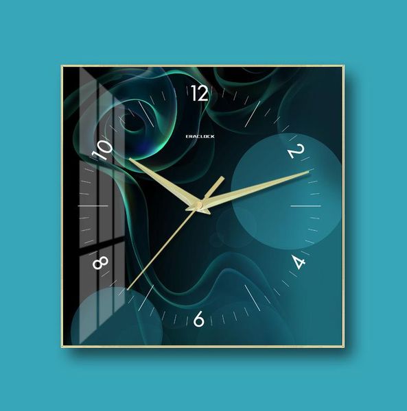 

wall clocks silent simple clock nordic design vogue glass unique art quartz square reloj de pared living room decor ei50wc