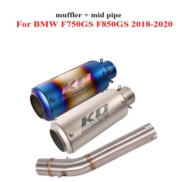 

motorcycle exhaust system muffler escape connect link tube for f750gs f850gs 2021-2021