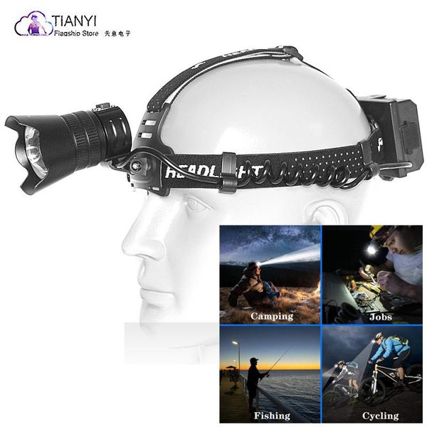 

headlamps head-mounted strong light led camping usb charging with output retractable zoom xhp160 headlamp miner's lamp