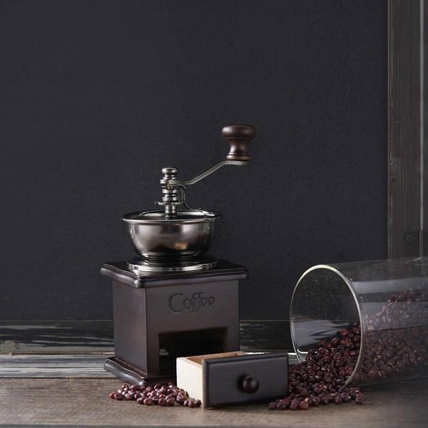 

household vintage coffee grinder powder mixer manual hand crank molinillo cafe coffeeware df50kfj grinders