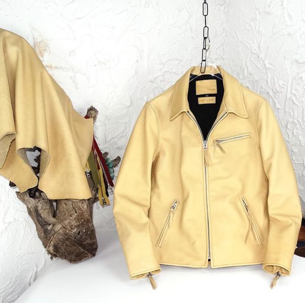 

men's leather & faux horween without coating cowhide js01 primary colours, Black