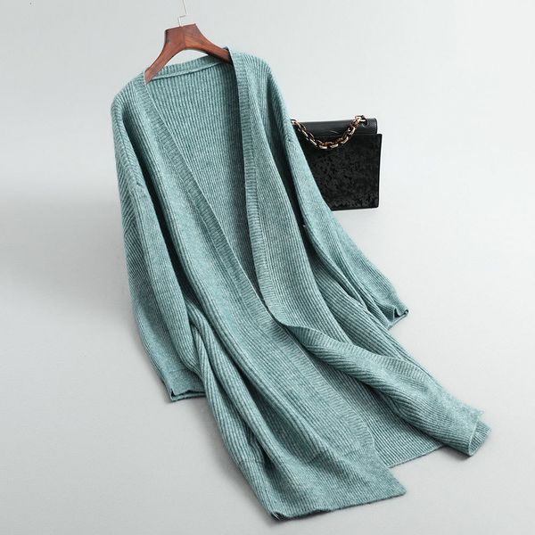 

tees poncho wool knitting coat cardigans long sweater women cape feminino, White