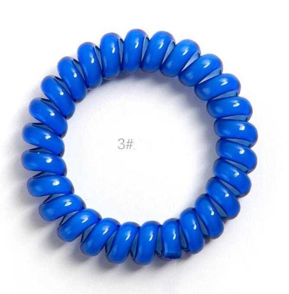 5 cm Farben 100 Teile/beutel 27 Telefondraht Kabel Gummi Haargummi Mädchen Elastisches Haarband Ring Seil Candy Farbe Armband Dehnbar Scrunchyl40