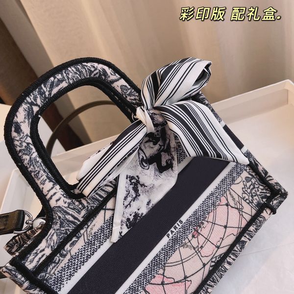 

2021 use handbags totes bags shopping two capacity clutch large tote ladies casual hobos purses print bag vintage side classic multicol lkut