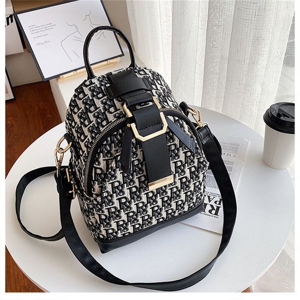 

designer sale canvas backpack women's new fashion small backpack versatile single shoulder messenger bag
