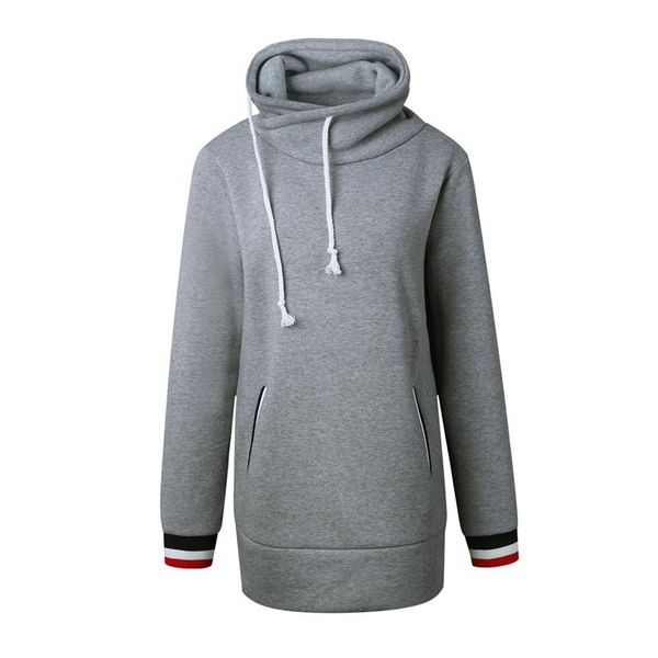 

sweatshirt harajuku 2021 spring autumn slim collar solid pullovers roupas casual sudadera mujer clothes moletom feminino women's hoodi, Black