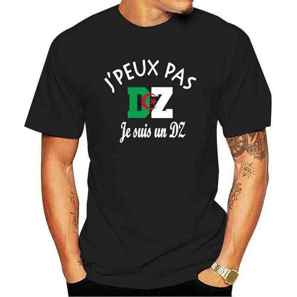 

new mens t-shirt dz algeria can 2021 jpeux not i am a dz y0210, White;black