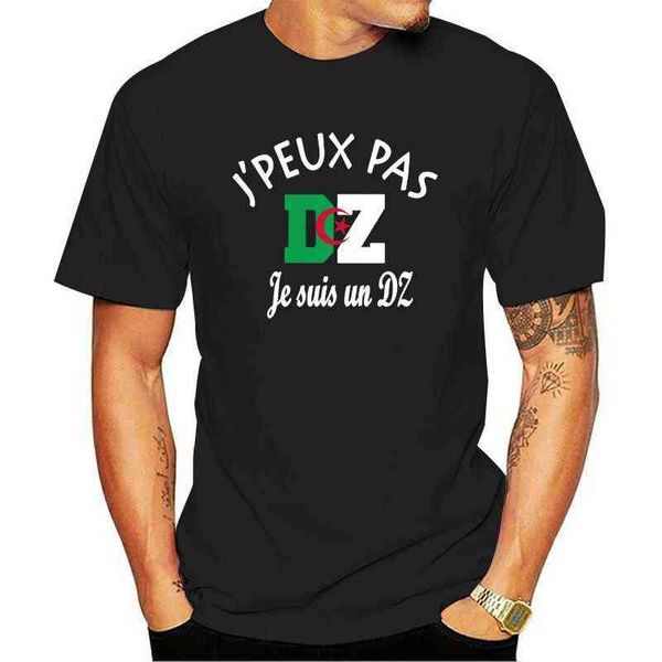 Novo T-shirt dos homens DZ Argélia CAN 2021 JPEUX Não sou um DZ! Y0210.