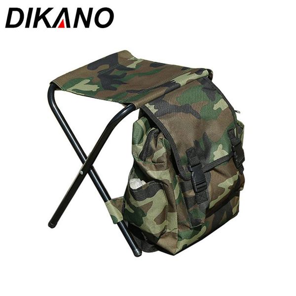 

fishing accessories outdoor foldable stool portable chair with storage bag backpack for hiking camping