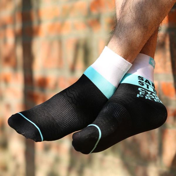 

santic cycling socks men women sweat & breathable outdoor sports ciclismo 3 colors  9c09098, Black