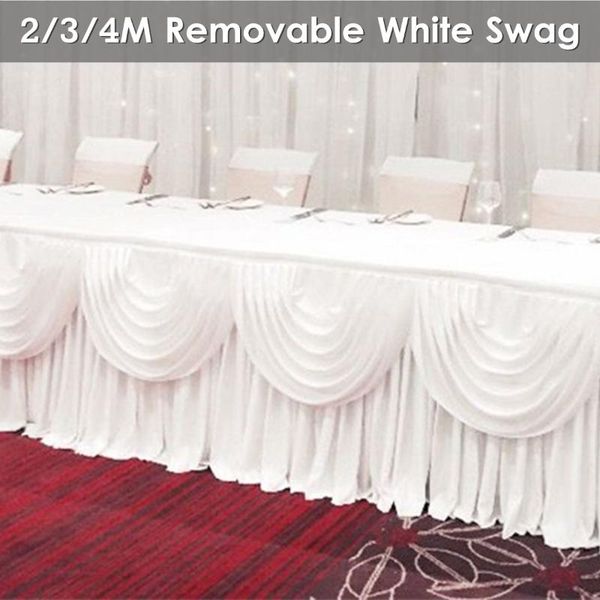 

other home decor 2/3/4m removable white swag wedding backdrop pography curtains window curtain drape background decorations