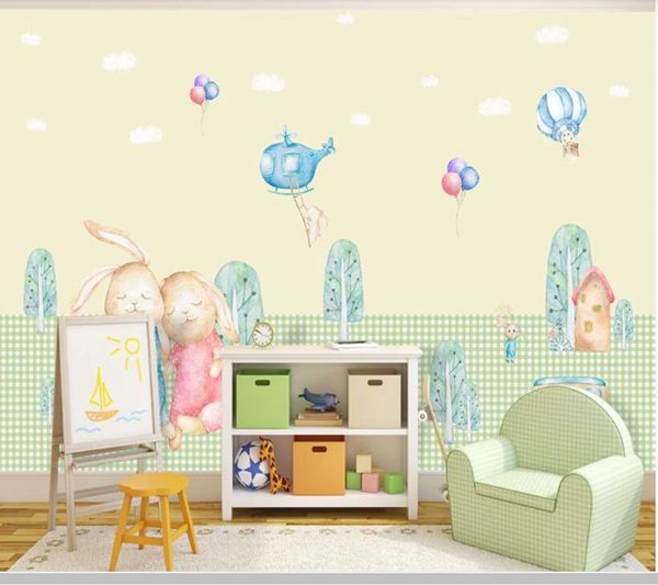 

wallpapers papel de parede cartoon airplane children room wallpaper mural,living tv wall bedroom papers home decor