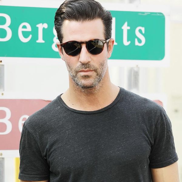 

gregory peck ov5186 size47 oliver brand sunglasses women men polarized round with op logo original box, White;black