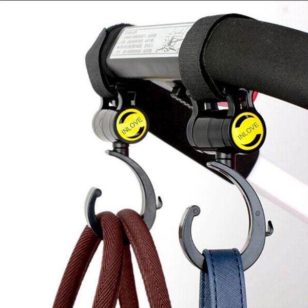 

pcs/lot baby stroller accessories hook multifunction black plastic parts &