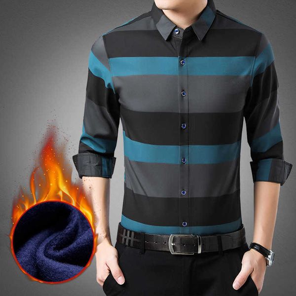 

spring and autumn formal drs middle-aged thin busins cotton stripe men's long sleeve shirt men's wear, White;black