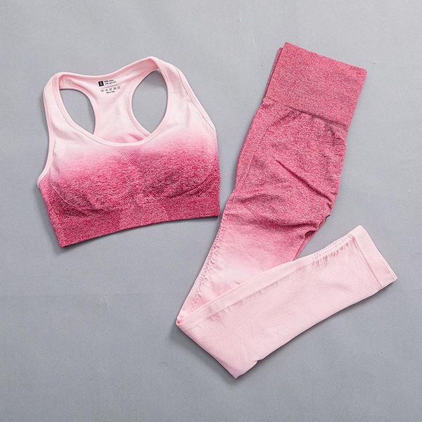 

yoga outfit women set seamless fitness suit sportwear tie-dye gym clothing workout leggings high waist pants sports bra