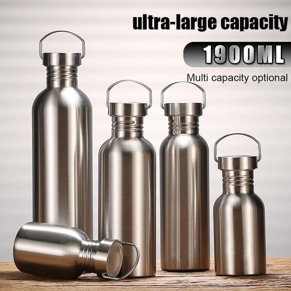 

water bottle portable stainless steel drinking for travel sport cycling camping bicycle car als88