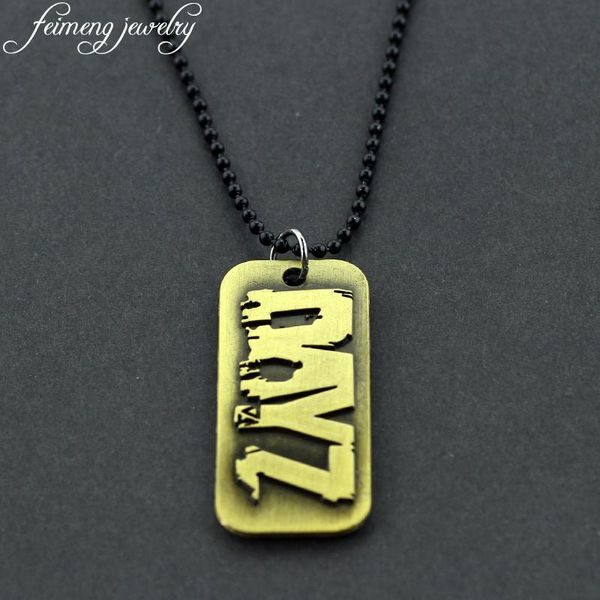 

pendant necklaces ps4 game dayz nacklace this is your story zombie logo dog tag for men women fans fashion cool accessories, Silver