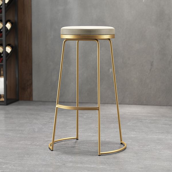 

restaurant furniture nordic creative iron bar chair fashion barstool gold leisure