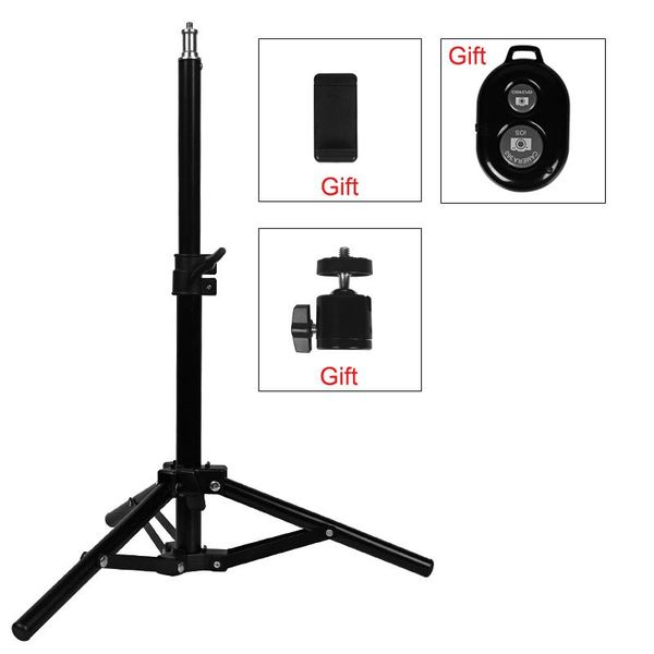 

portable 50cm selfie po tripod for mobile phone stand smartphone digital camera ring lamp with bluetooth remote tripods