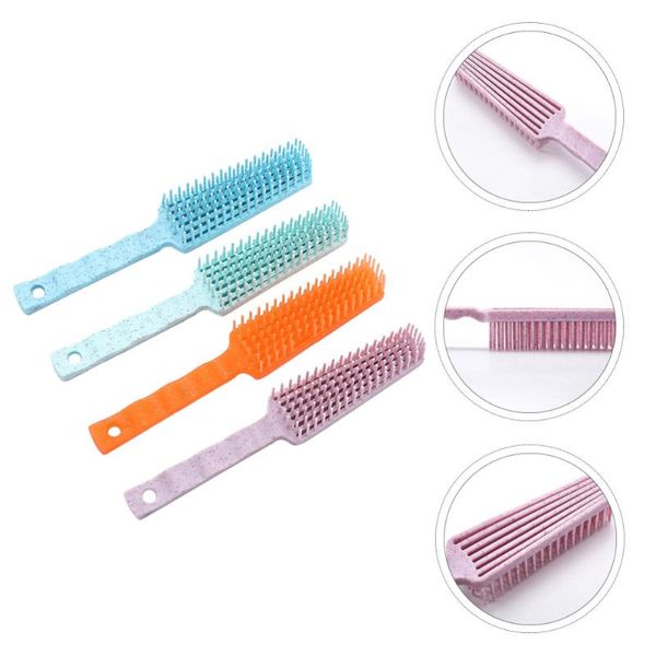 

hair brushes 4pcs combs head scalp massager gift, Silver