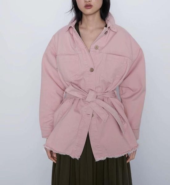 

women's blouses & shirts cool loose spring autumn female shirt collar full sleeve belt pockets casual style blouse for women, White