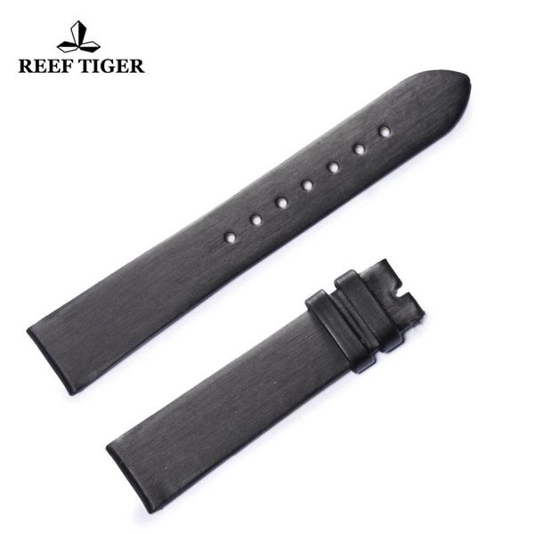 

watch bands reef tiger/rt woman leather wrist band strap durable watchband for ladies rga1563, Black;brown