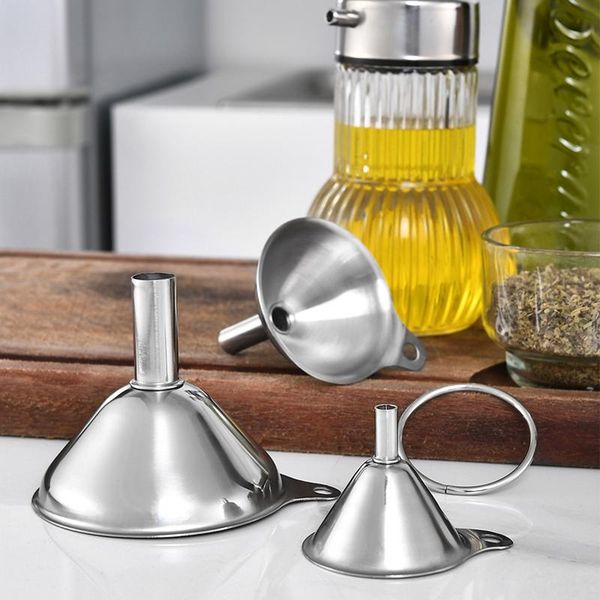 

colanders & strainers est 3pcs multifunctional stainless steel funnel essentail oil water spices wine flask filter for home kitchen