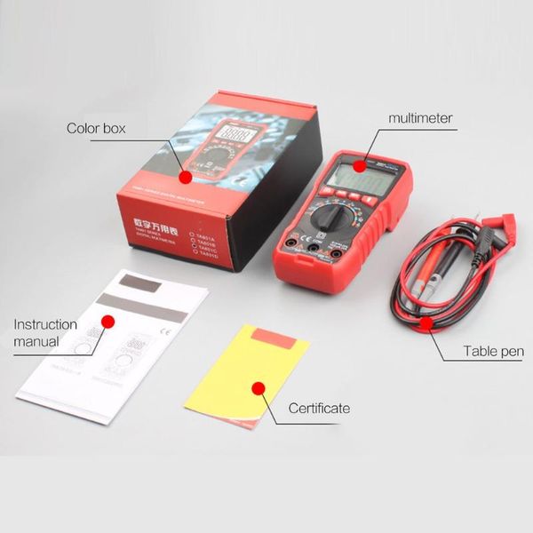 

multimeters pocket digital multimeter true rms ac/dc voltmeter ammeter ohm diode resistant capacity fruquency ncv continuity tester