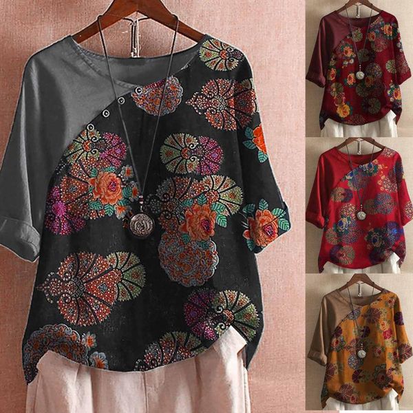 

women's t-shirt latest women blouses summer casual round neck short sleeve printed loose shirt ladies blouse plus size blusas mujer, White