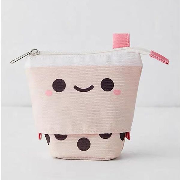 

pencil bags lovely creatives pearl milks tea shape case girl powder cosmetic bag for women zpt5