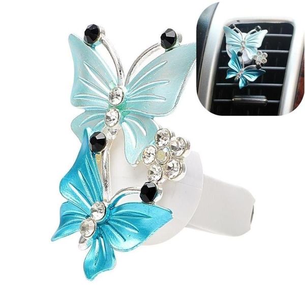 

car air freshener natural smell perfume butterfly conditioner clip fragrance