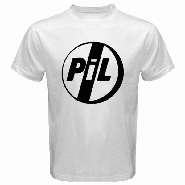 

new public image ltd pil men's white t-shirt size s to 3xl, White;black