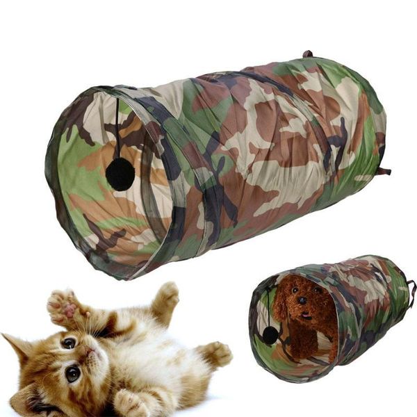 

cat toys pet dog tunnel toy funny train play interactive with ring bell foldable nylon easy clean for puppy kitten