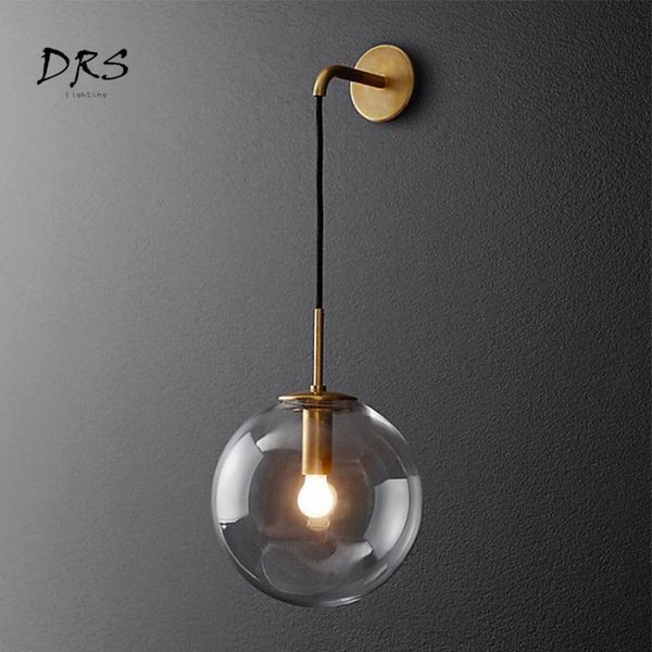 

wall lamps american retro robles iron pendant lights single head loft industrial glass lamp for living room restaurant bar indoor lighting