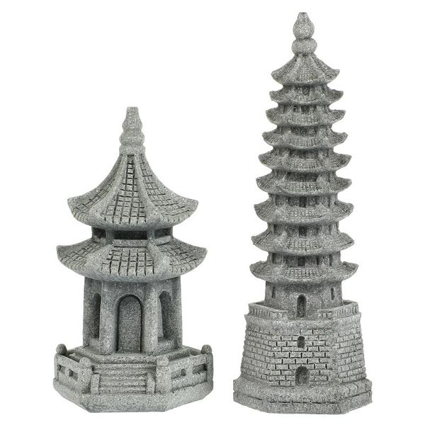 

garden decorations 2pcs tower figurines micro landscape decor gardening indoor outdoor